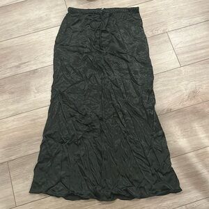 Zara Black Side Slit Maxi Skirt